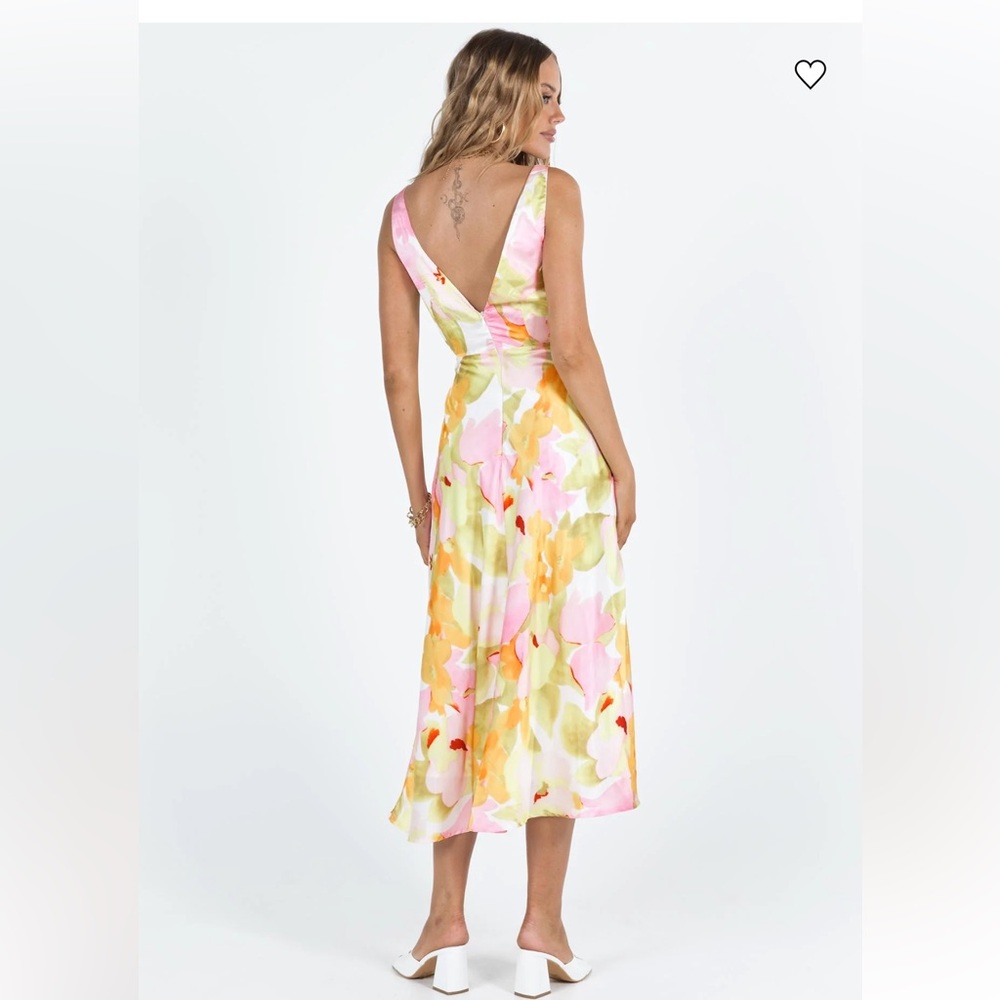 Princess Polly floral cutout midi dress